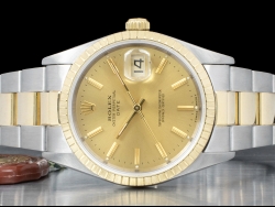 Rolex Date 34 Champagne Oyster Crissy  15223 
